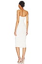 view 3 of 3 Vivienne Ruched Midi Dress in White