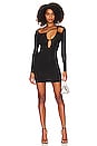 view 1 of 3 Aranza Ruched Mini Dress in Black