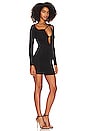 view 2 of 3 Aranza Ruched Mini Dress in Black