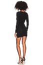 view 3 of 3 Aranza Ruched Mini Dress in Black