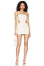 view 1 of 3 Calithea Faux Leather Dress in White