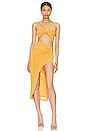 view 1 of 4 Daria Cut Out Dress in Tangerine