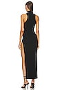 view 3 of 3 Janet Slit Midi Dress in Black