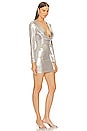 view 2 of 3 Gwen Mini Dress in Silver Metallic
