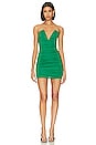 view 1 of 3 Vivienne Ruched Mini Dress in Green