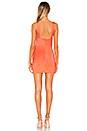 view 3 of 3 Clare Cut Out Dress in Neon Orange