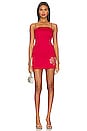 view 1 of 4 Cait Heart Cut Out Dress in Red