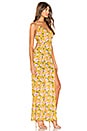 view 2 of 3 Lorie Slit Maxi Dress in Yellow Floral