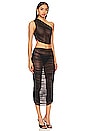 view 2 of 3 Naida Sheer Skirt Set in Black