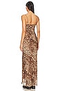 view 3 of 4 Dexi Maxi Dress in Brown Leopard