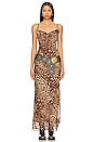 view 4 of 4 Dexi Maxi Dress in Brown Leopard