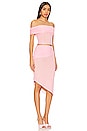 view 2 of 3 Heidi Mesh Skirt Set in Pink