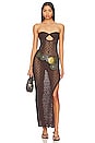 view 4 of 4 Marine Maxi Dress in Chocolate Brown
