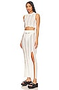view 3 of 4 Tayla Maxi Skirt Set in White