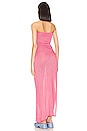 view 3 of 4 ROBE MAXI LORIE STRAPLESS in Pink Metallic