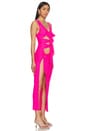 view 2 of 3 Nelly Sheer Maxi Dress in Hot Pink