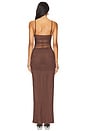 view 3 of 3 VESTIDO CELESTE in Chocolate Brown