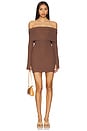 view 1 of 3 Marks Mini Dress in Chocolate Brown