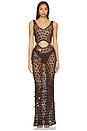 view 1 of 4 Elena Maxi Dress in Brown