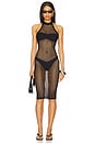view 1 of 3 Carmina Halter Dress in Black