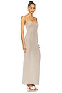 view 2 of 4 Dalilah Maxi Dress in Silver Metallic
