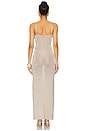 view 3 of 4 Dalilah Maxi Dress in Silver Metallic