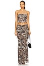 view 1 of 3 Gisela Maxi Skirt Set in Animal Multi