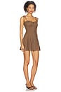 view 2 of 3 Elanor Mini Dress in Brown