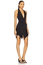 view 2 of 3 Aryella Halter Mini Dress in Black