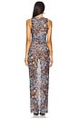 view 3 of 4 Concha Maxi Skirt Set in Blue Multi