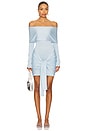 view 1 of 3 x Yhasmina Ferrara Theresa Mini Dress in Baby Blue