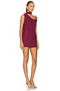 view 2 of 4 Beatrice Drape Mini Dress in Plum
