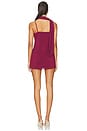 view 4 of 4 Beatrice Drape Mini Dress in Plum