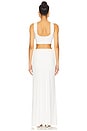 view 3 of 3 Leni Maxi Skirt Set in White