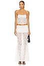 view 1 of 3 x Yhasmina Ferrara Mimi Maxi Skirt Set in White