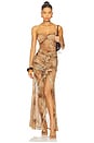view 1 of 4 Britlee Maxi Dress in Brown Leopard Multi