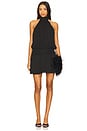 view 1 of 3 Shaza Halter Mini Dress in Black