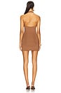 view 3 of 3 Chloe Halter Mini Dress in Brown