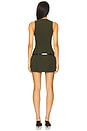 view 3 of 3 Patrice Belted Mini Dress in Army Green