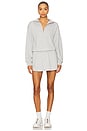 view 1 of 3 Jenice Quarter Zip Dress in Gray