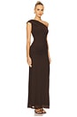 view 2 of 4 Vestido longo Fleur in Dark Brown