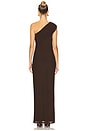 view 4 of 4 Vestido longo Fleur in Dark Brown