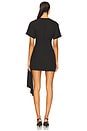 view 3 of 3 Kirana Wrap Front Dress In Black in Black