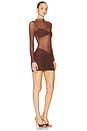 view 2 of 3 Carolina Mini Dress in Chocolate