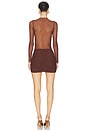 view 3 of 3 Carolina Mini Dress in Chocolate
