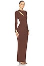 view 2 of 3 Adelina Maxi Dress in Brown