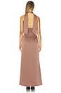 view 3 of 3 Bethany Halter Gown in Mocha