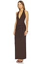 view 2 of 3 Chloe Halter Maxi Dress in Brown