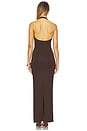 view 3 of 3 Chloe Halter Maxi Dress in Brown