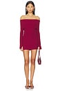 view 1 of 3 Marks Mini Dress in Burgundy